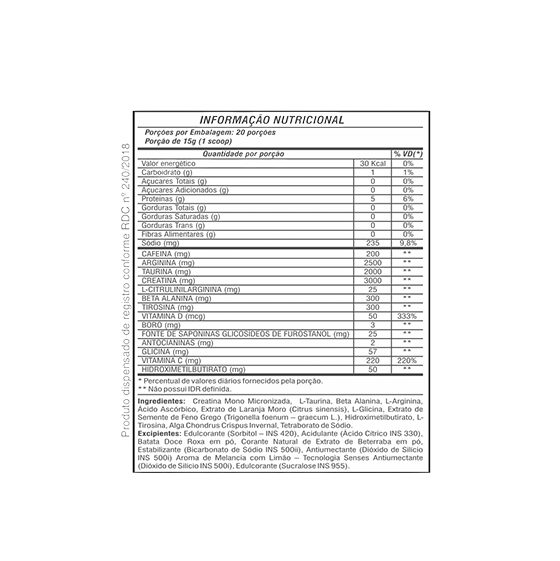 Vulkanus Watermelon Lemon Maximus Pre-Workout