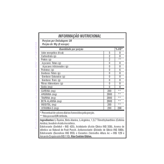Vulkanus Fruit Punch Ultra Workout